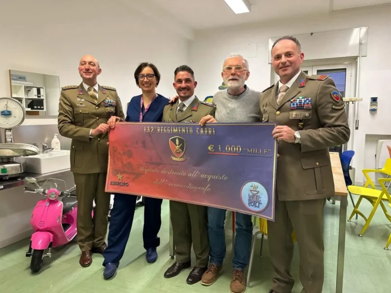 Solidarietà in prima linea: il 132° Reggimento Carri sostiene Le Petit Port